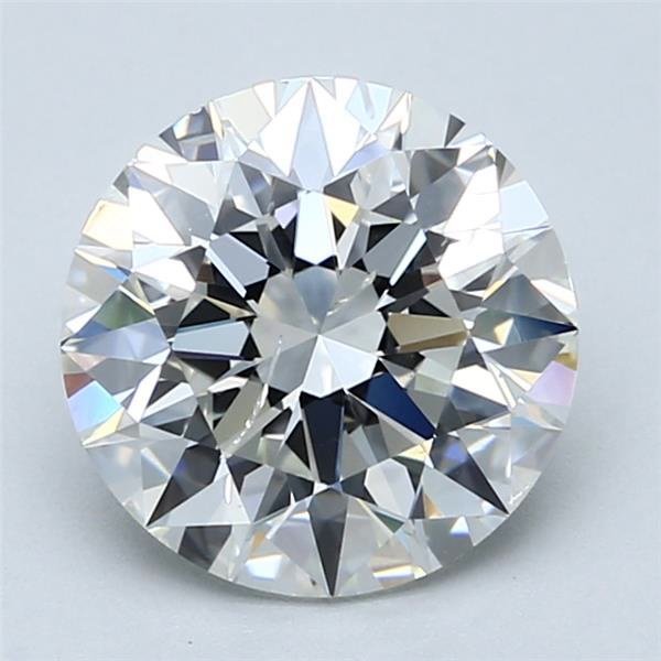 3.00ct H SI2 Rare Carat Ideal Cut Round Diamond