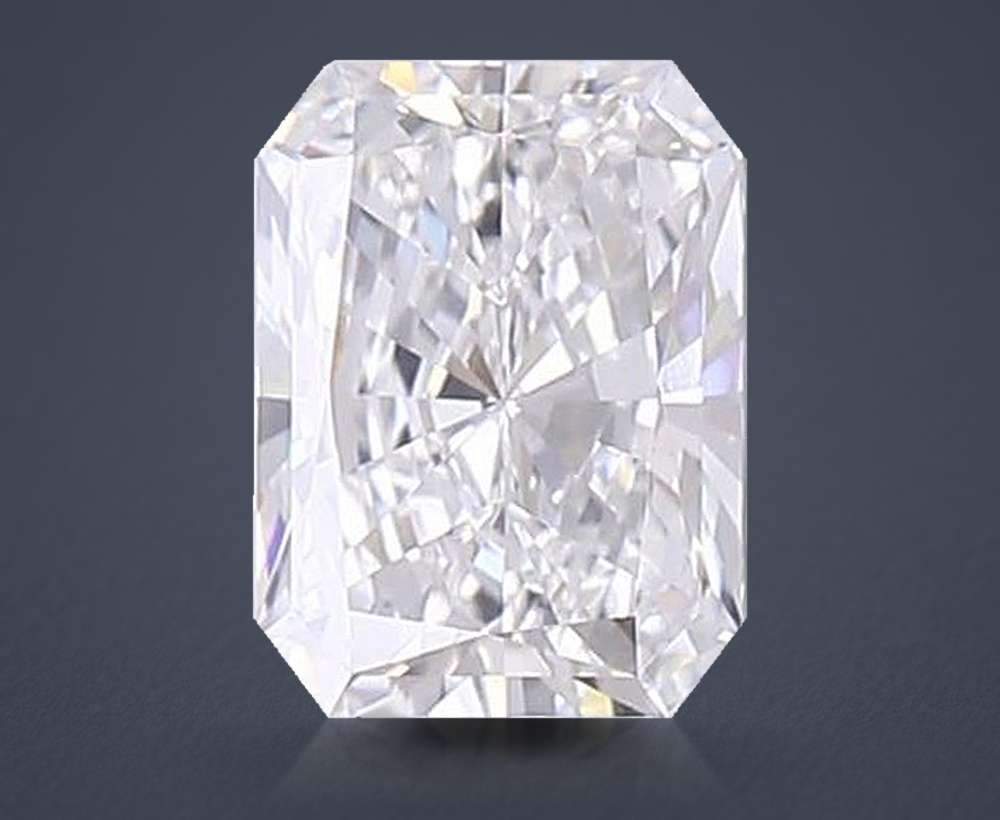 1.35ct E VVS1 Rare Carat Ideal Cut Radiant Lab Grown Diamond