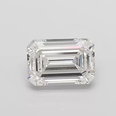 5.71ct F VS1 Rare Carat Ideal Cut Emerald Lab Grown Diamond