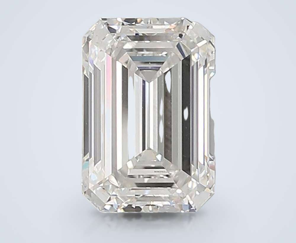 5.71ct F VS1 Rare Carat Ideal Cut Emerald Lab Grown Diamond