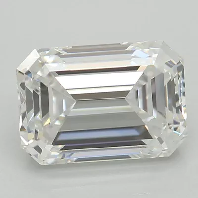 1.52ct D VS2 Very Good Cut Emerald Lab Grown Diamond