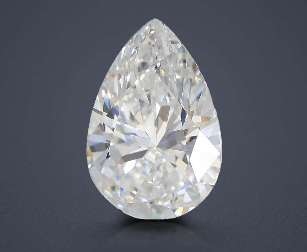 2.09ct D VS1 Rare Carat Ideal Cut Pear Lab Grown Diamond