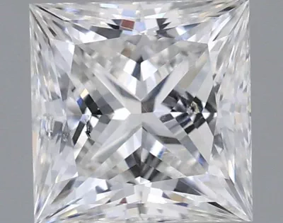 0.98ct F SI1 Rare Carat Ideal Cut Princess Lab Grown Diamond