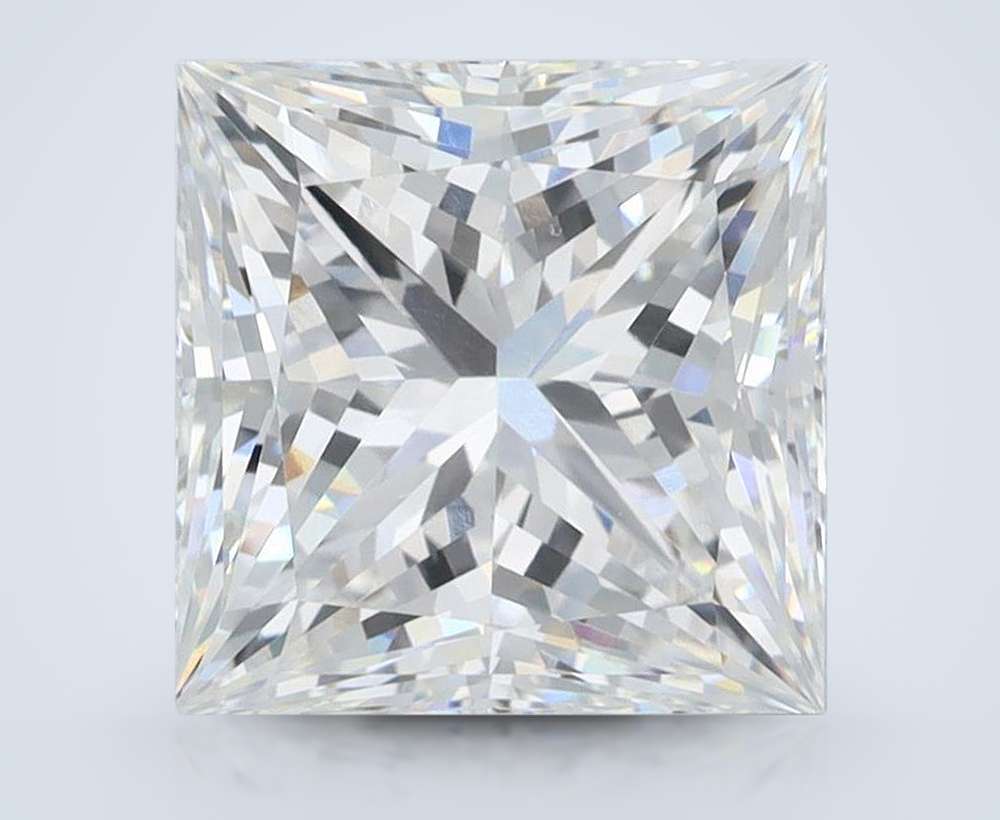 5.02ct F VS1 Rare Carat Ideal Cut Princess Lab Grown Diamond