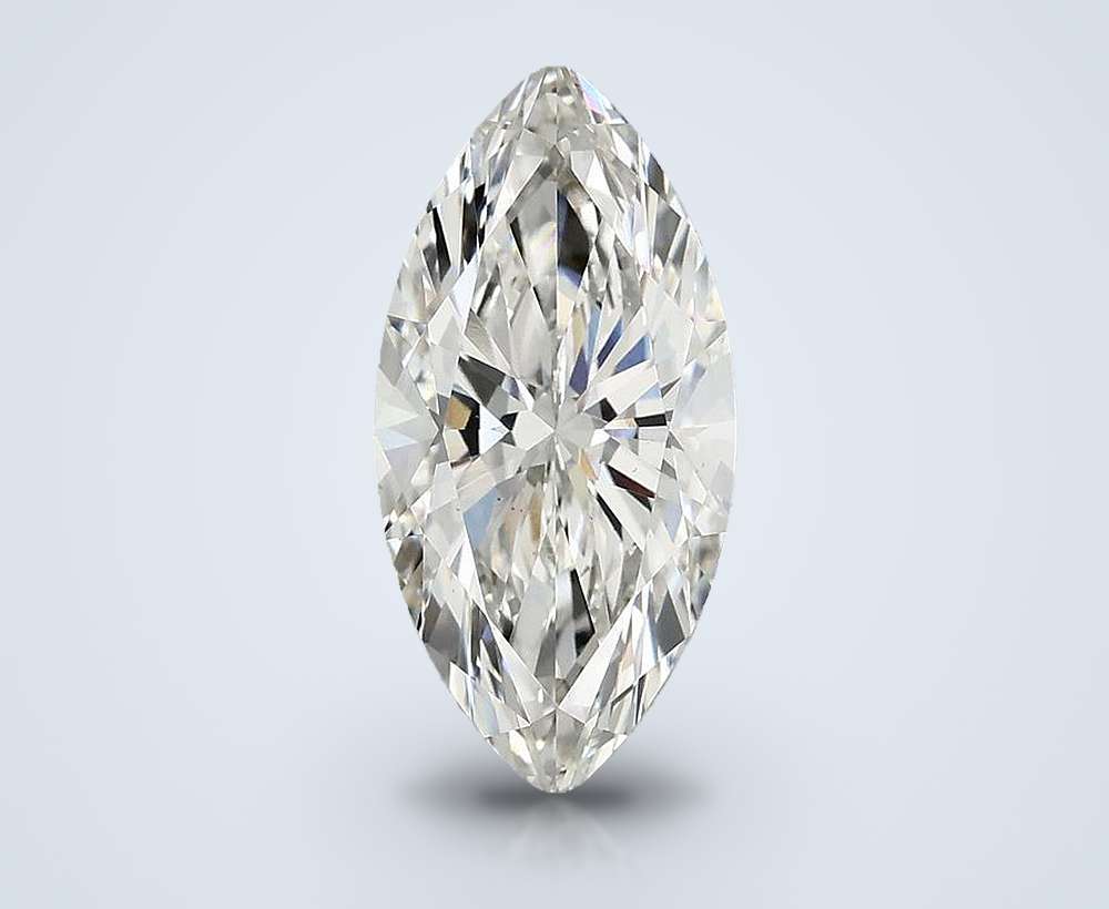 3.02ct G VS2 Rare Carat Ideal Cut Marquise Lab Grown Diamond
