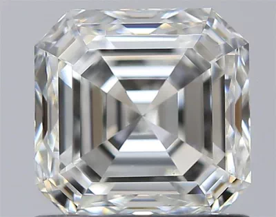 0.91ct H VS2 Rare Carat Ideal Cut Asscher Diamond