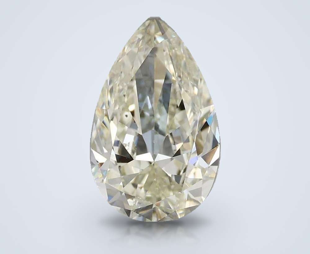 2.50ct K SI1 Rare Carat Ideal Cut Pear Diamond