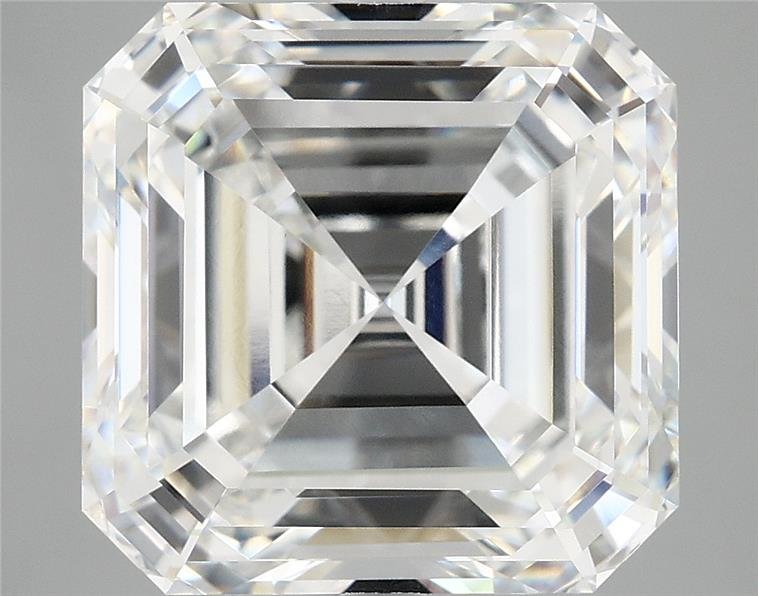 8.18ct F VVS2 Rare Carat Ideal Cut Asscher Lab Grown Diamond