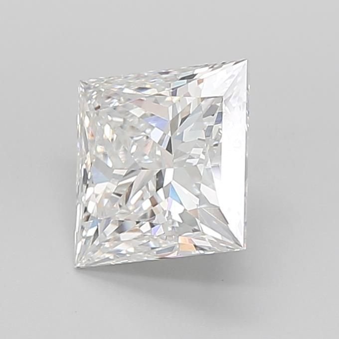 3.05ct E VVS2 Rare Carat Ideal Cut Princess Lab Grown Diamond