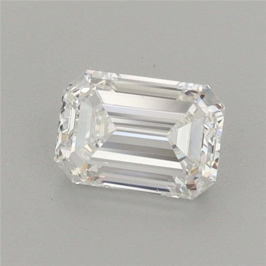 0.65ct D VVS1 Very Good Cut Emerald Lab Grown Diamond