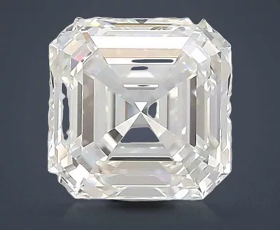 2.07ct F VVS2 Rare Carat Ideal Cut Asscher Lab Grown Diamond