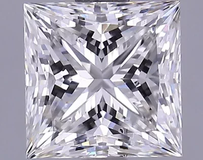 1.36ct F SI1 Rare Carat Ideal Cut Princess Lab Grown Diamond