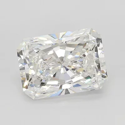 4.05ct F VS1 Rare Carat Ideal Cut Radiant Lab Grown Diamond