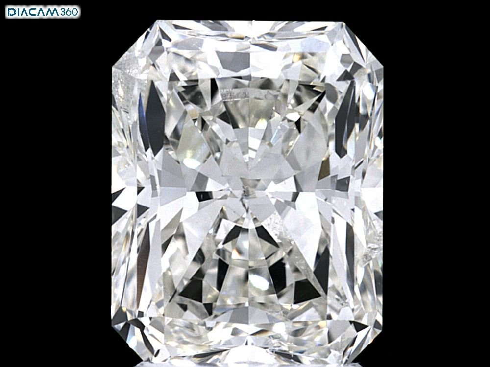 3.02ct J SI2 Very Good Cut Radiant Diamond