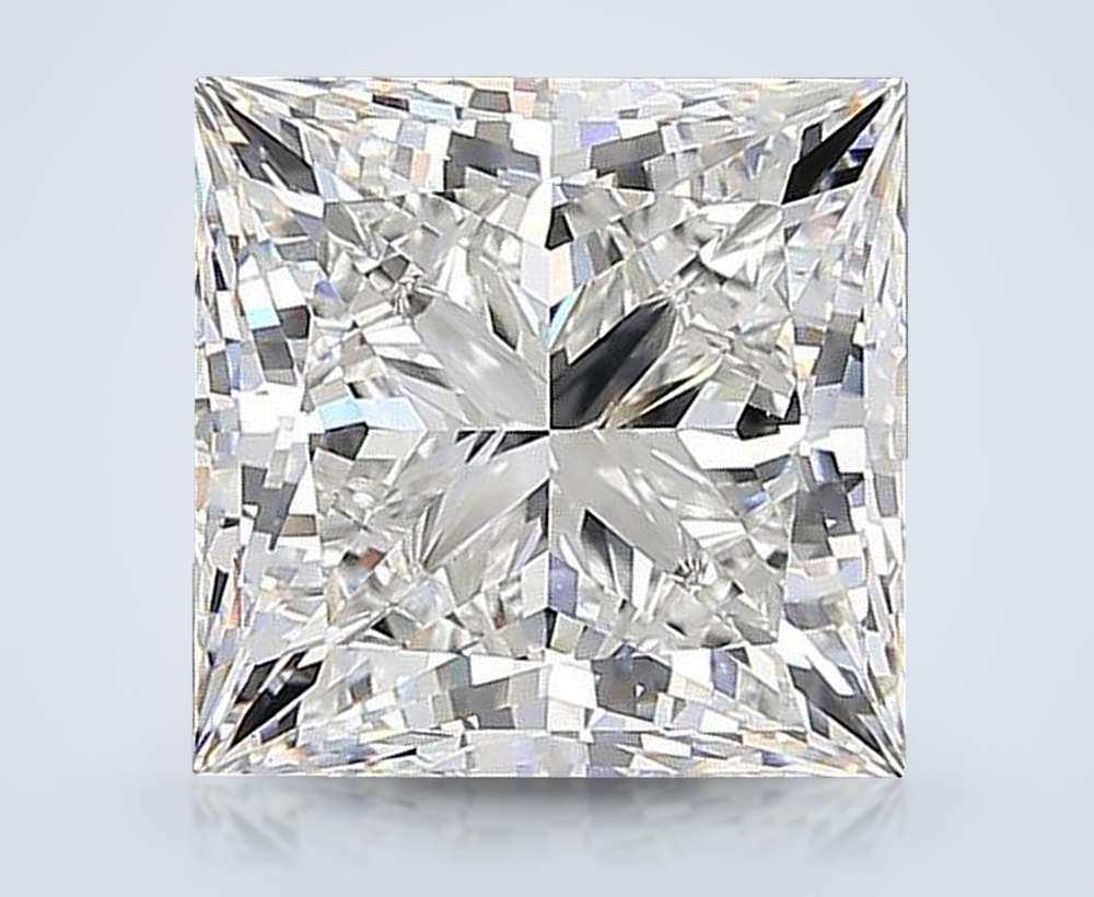 16.57ct F VS1 Rare Carat Ideal Cut Princess Lab Grown Diamond