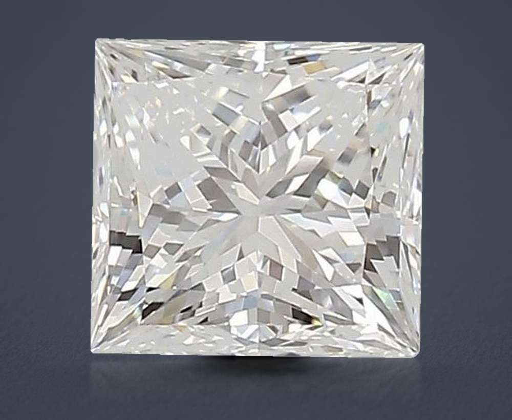 1.58ct D VVS2 Rare Carat Ideal Cut Princess Lab Grown Diamond