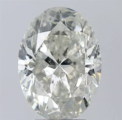 4.01ct I SI2 Rare Carat Ideal Cut Oval Diamond