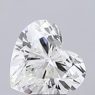 5.08ct G VVS2 Rare Carat Ideal Cut Heart Lab Grown Diamond