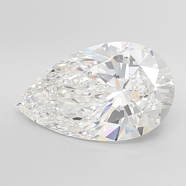 10.04ct E VVS2 Rare Carat Ideal Cut Pear Lab Grown Diamond