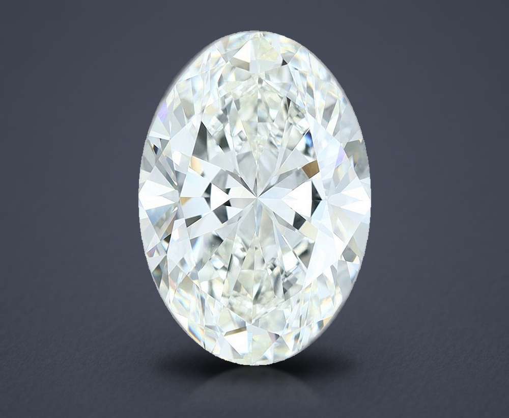 8.12ct H VVS2 Rare Carat Ideal Cut Oval Diamond