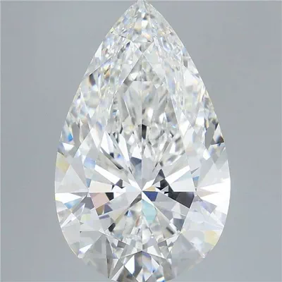 11.06ct F VVS2 Rare Carat Ideal Cut Pear Lab Grown Diamond