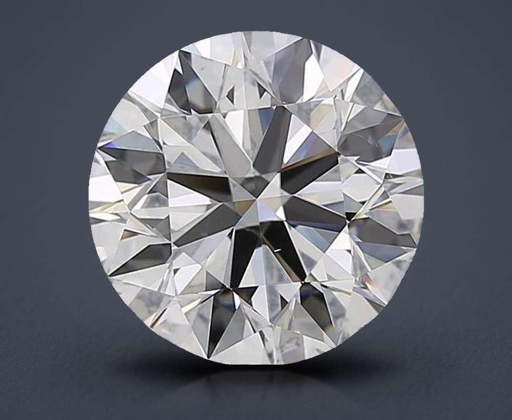 4.01ct F SI1 Rare Carat Ideal Cut Round Diamond