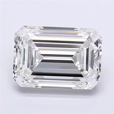 3.05ct G VS1 Rare Carat Ideal Cut Emerald Lab Grown Diamond