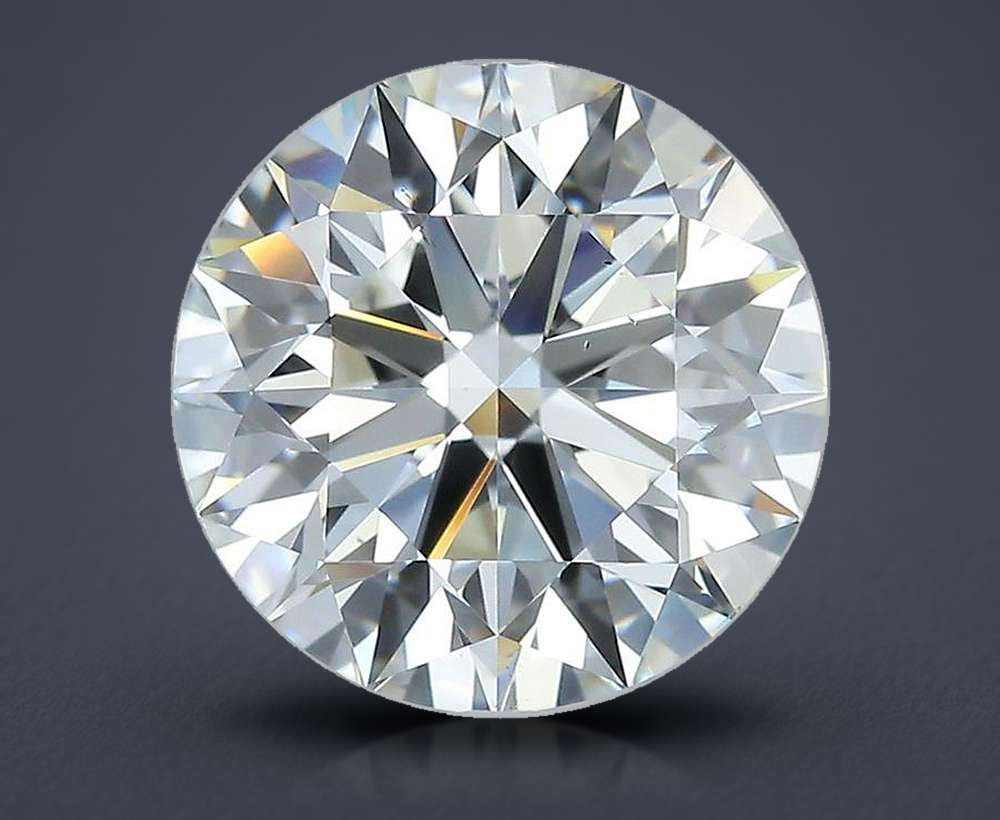 4.30ct H VS2 Rare Carat Ideal Cut Round Diamond