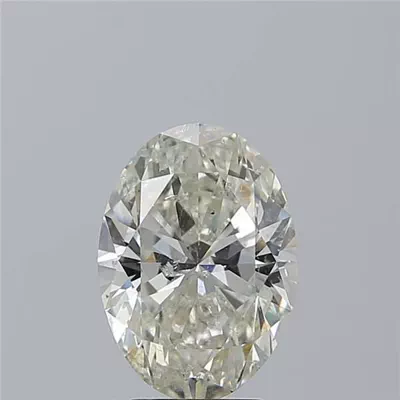 3.06ct I SI2 Rare Carat Ideal Cut Oval Diamond