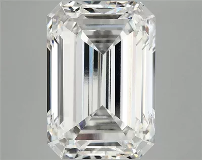 12.07ct F VVS2 Rare Carat Ideal Cut Emerald Lab Grown Diamond