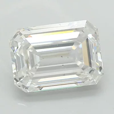 1.03ct E SI1 Rare Carat Ideal Cut Emerald Lab Grown Diamond