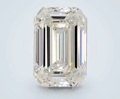 10.11ct F VVS2 Rare Carat Ideal Cut Emerald Lab Grown Diamond