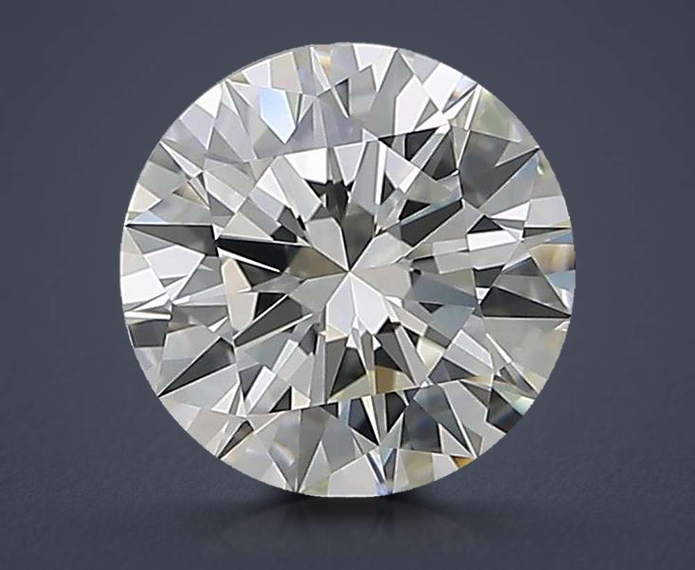 2.01ct J IF Rare Carat Ideal Cut Round Diamond