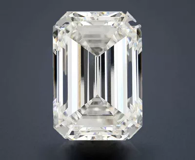 13.08ct F VVS2 Rare Carat Ideal Cut Emerald Lab Grown Diamond