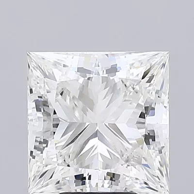 6.01ct G VVS2 Rare Carat Ideal Cut Princess Lab Grown Diamond