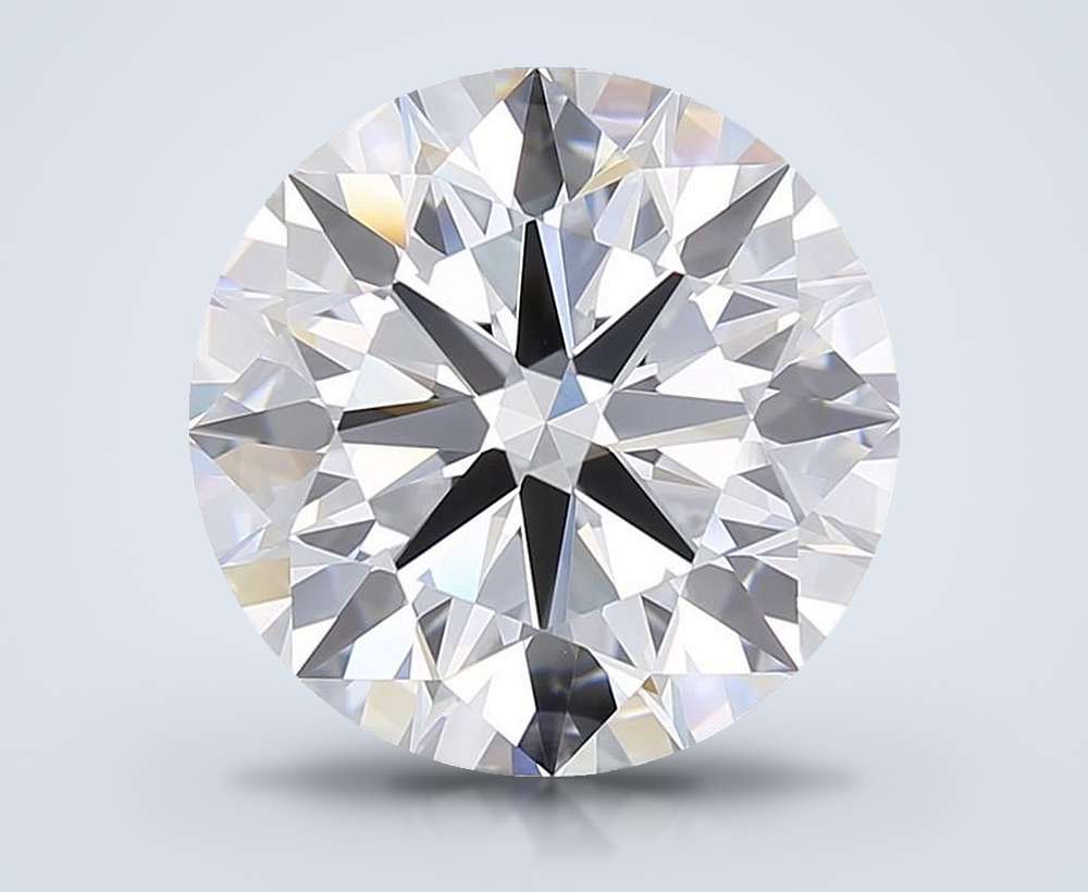 7.08ct F VVS1 Rare Carat Ideal Cut Round Lab Grown Diamond