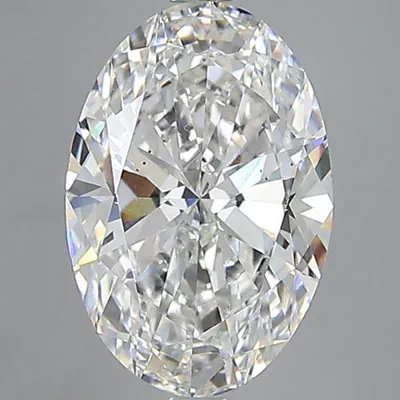11.53ct F VS2 Rare Carat Ideal Cut Oval Lab Grown Diamond