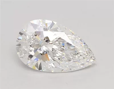 3.55ct E VS1 Rare Carat Ideal Cut Pear Lab Grown Diamond
