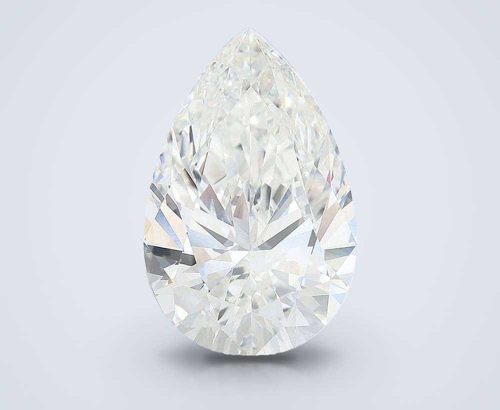 13.09ct F VVS2 Rare Carat Ideal Cut Pear Lab Grown Diamond
