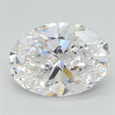 5.01ct D VVS2 Rare Carat Ideal Cut Oval Lab Grown Diamond