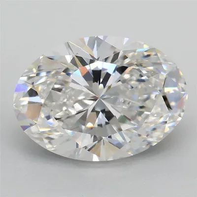 3.00ct E VS1 Rare Carat Ideal Cut Oval Lab Grown Diamond