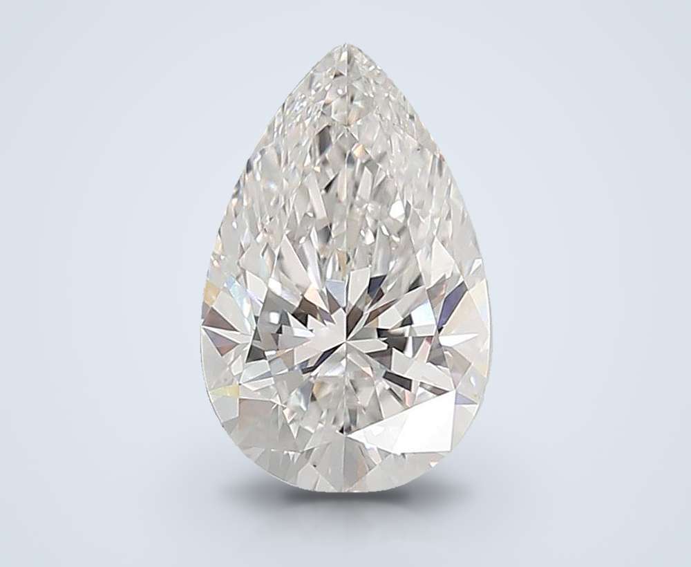 3.55ct F VS1 Rare Carat Ideal Cut Pear Lab Grown Diamond