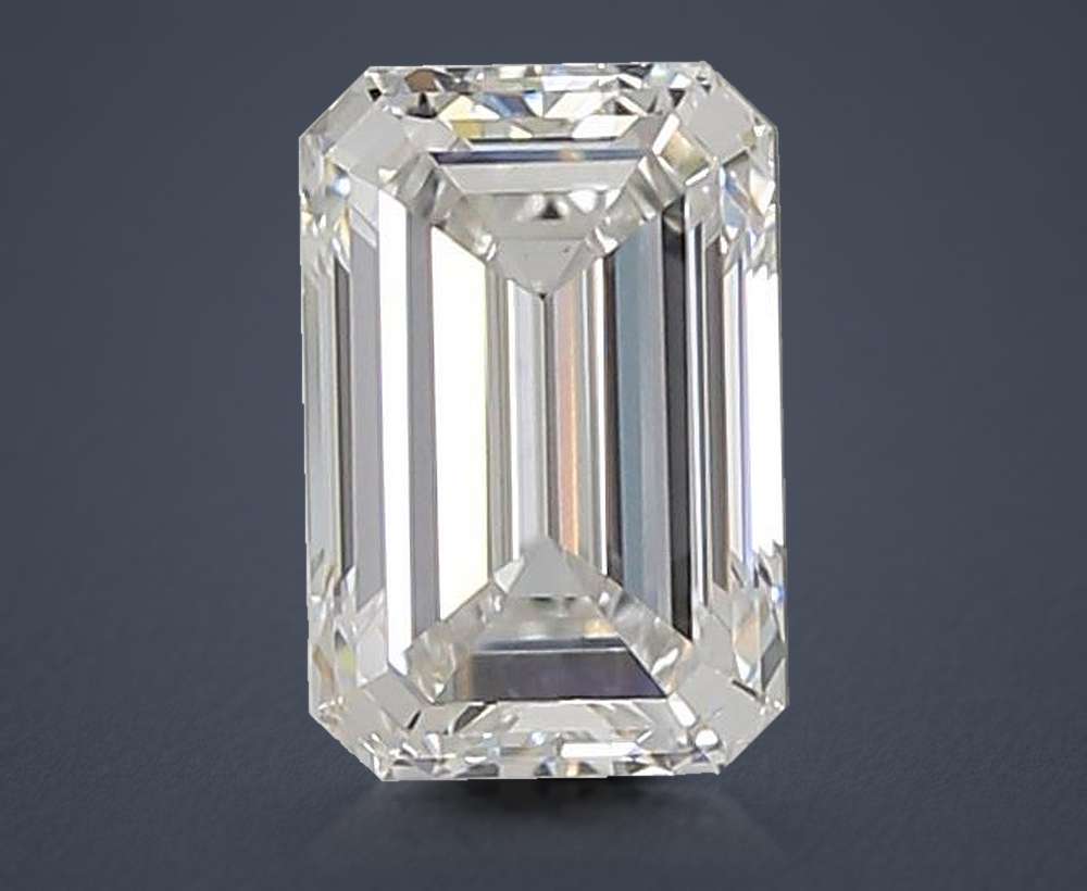 1.32ct E VVS2 Rare Carat Ideal Cut Emerald Lab Grown Diamond