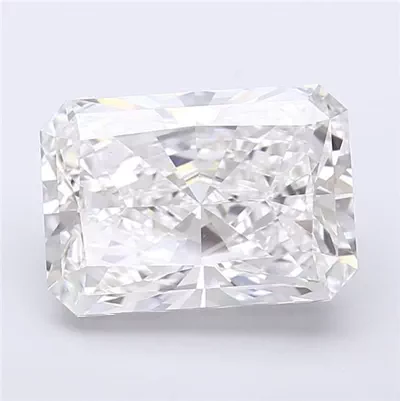 5.19ct E VVS2 Rare Carat Ideal Cut Radiant Lab Grown Diamond