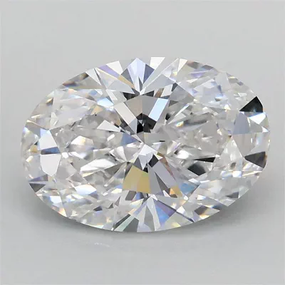 2.02ct D VS1 Rare Carat Ideal Cut Oval Lab Grown Diamond