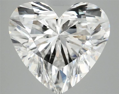 5.10ct F VS1 Rare Carat Ideal Cut Heart Lab Grown Diamond