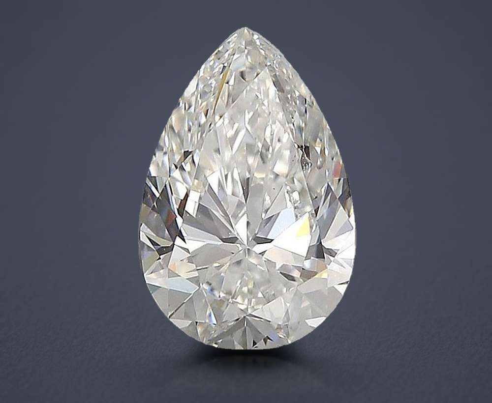 2.01ct G VS2 Rare Carat Ideal Cut Pear Diamond