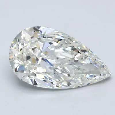 6.02ct J SI1 Rare Carat Ideal Cut Pear Diamond