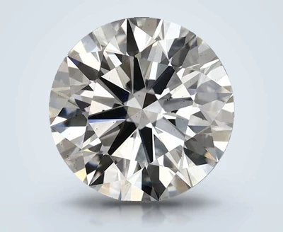 2.69ct F SI1 Rare Carat Ideal Cut Round Lab Grown Diamond