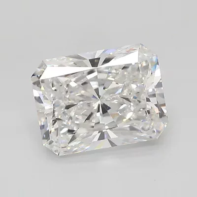 3.10ct E VVS2 Rare Carat Ideal Cut Radiant Lab Grown Diamond